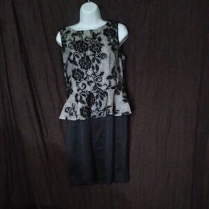 SL FASHIONS Cocktail Black Dress